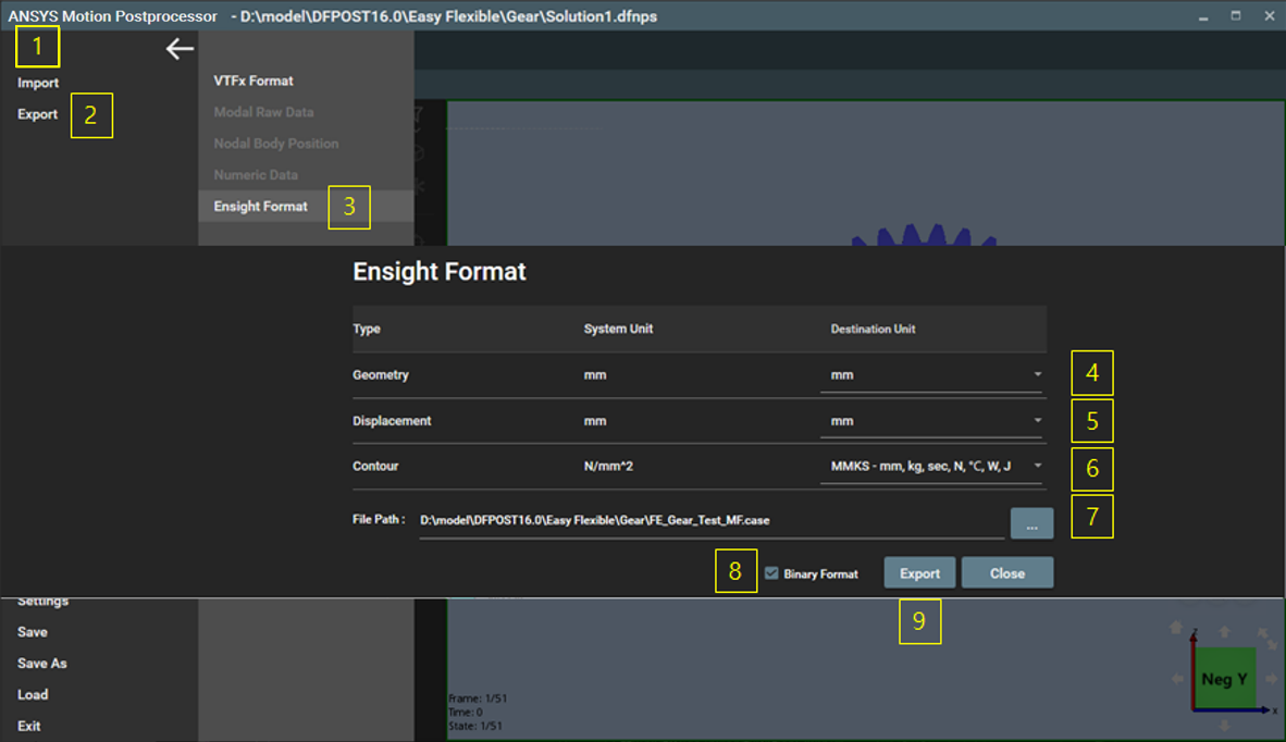 EnSight Format Export