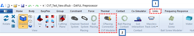 Cplacing Connector entity form ribbon menu