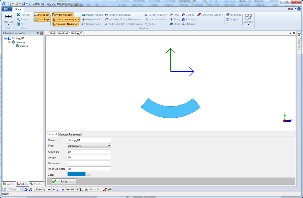 Sliding bearing designer