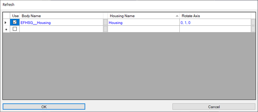 Refresh window parameters for a Housing