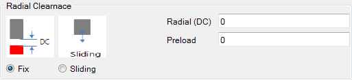 Radial clearance dialog