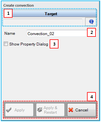 Convection creation dialog