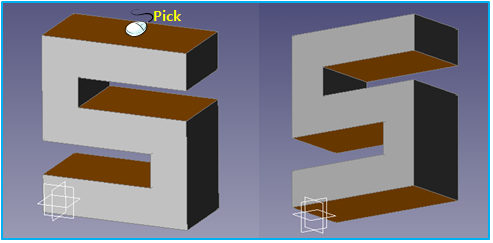 Usage of the front direction and nearest options