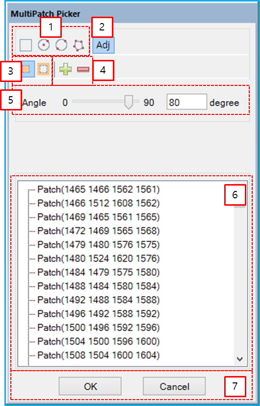 MultiPatch Picker properties dialog