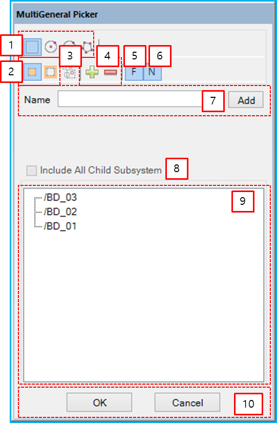 MultiGeneral Picker properties dialog