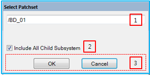 Patchset Picker properties dialog