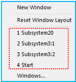 Control the model page in the working window