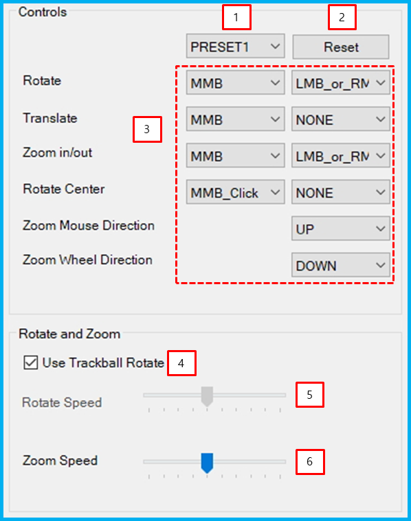 Description of Settings