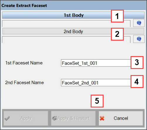 Create Extract Faceset dialog