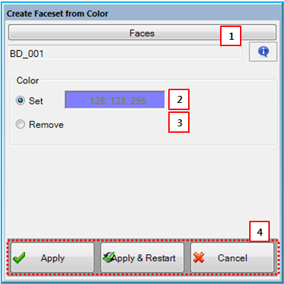 Change Face Color from the Faceset dialog