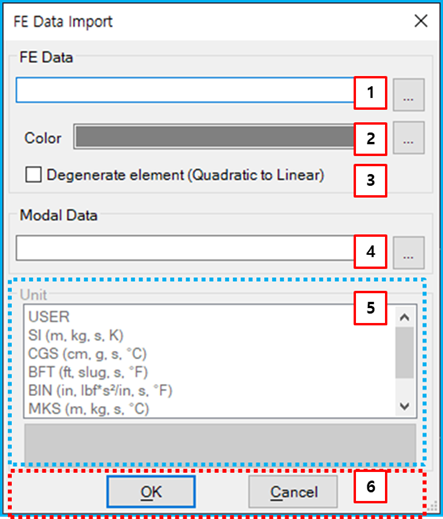 Importing an FE data file