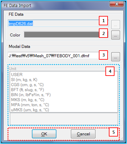 Importing FE and modal data file