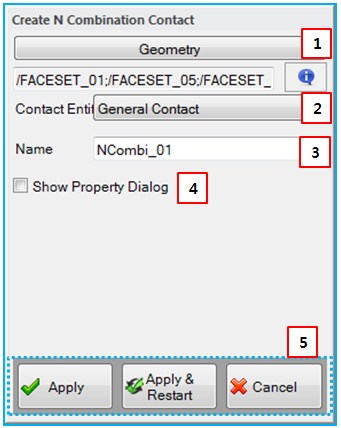 N Combination Contact creation dialog