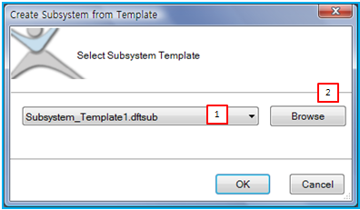 Selecting a subsystem template