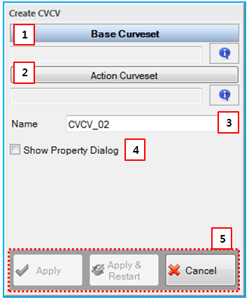 CVCV creation dialog