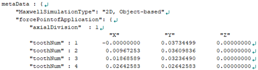 Geometry information in UNV file