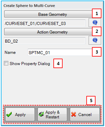 Sphere to Multi-Curve Contact creation dialog