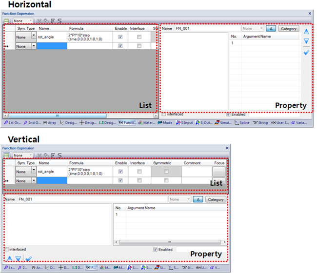 Sub-entity window layout types