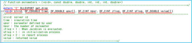 Common parameters in a User Subroutine