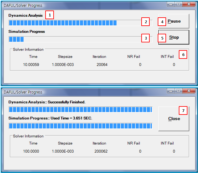 Motion solver progress