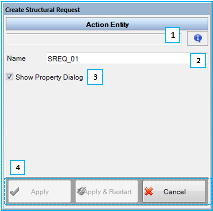 Structural Request creation dialog