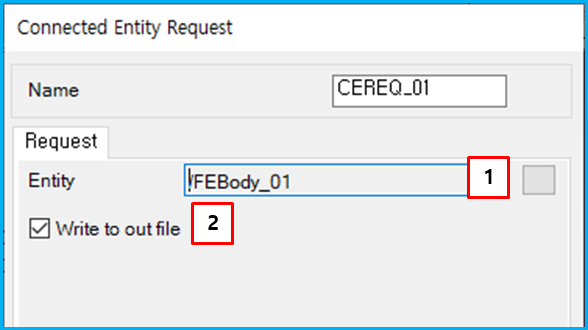 Connected Entity Request properties