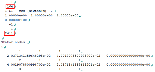 Geometry information in AMESH file