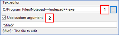 Description of Settings