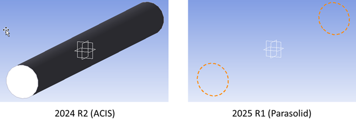 Issue with improper geometry display for bodies exceeding dimension limits