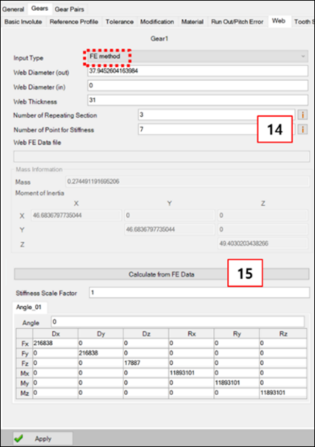 Web tab for User Input