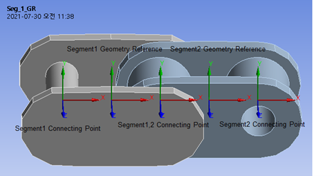 Geometry Reference and Connecting Point of Segment