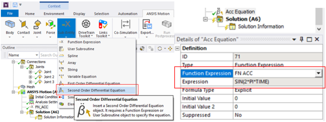 Differential Equation Sub-Entity