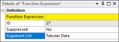 Function Expression Details