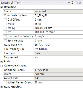 Tire Definition Properties