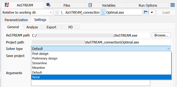 AxSTREAM optiSLang Connector