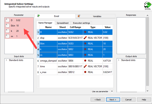 Calibration of a Damped Oscillator Using Signals in Excel