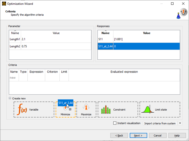 optiSLang in Optimetrics