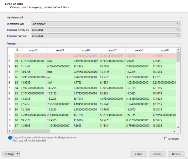 Design Point Import Wizard