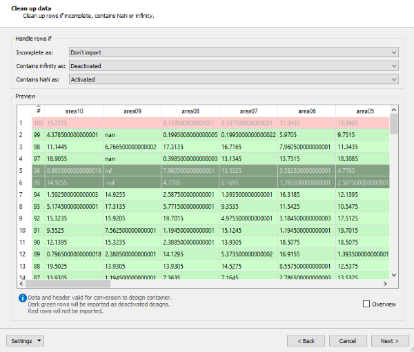 Design Point Import Wizard