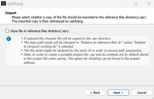 Registering Input Files