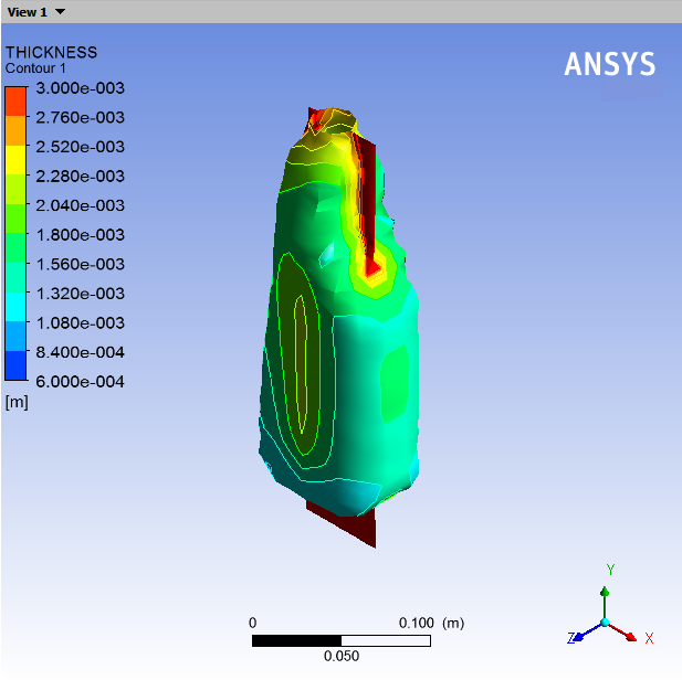 Contours of Thickness on the Parison