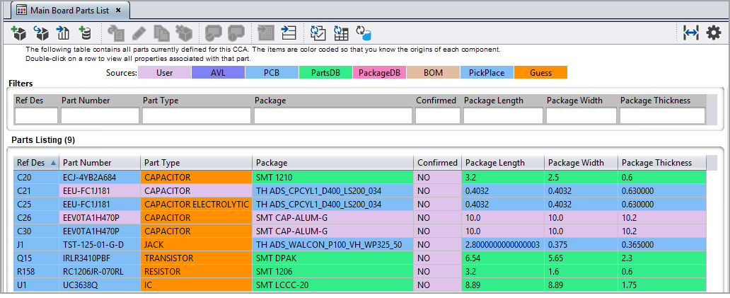 4.2. Parts List Management Tools