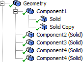 Ansys Part Names