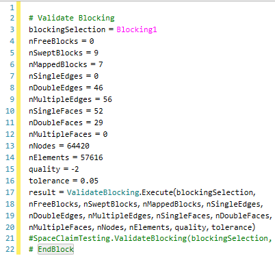 Block Mezhing Example Scripting for Meshing