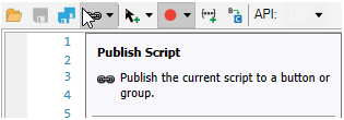 Publishing Scripts to the Ribbon