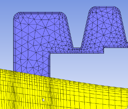 Upstream Shroud Cavity Interface with Inlet Block - Aligned Topology