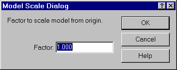 Model Scale Dialog