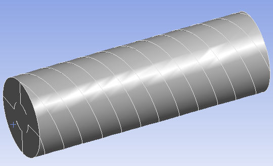 Cylinder Containing Baffles