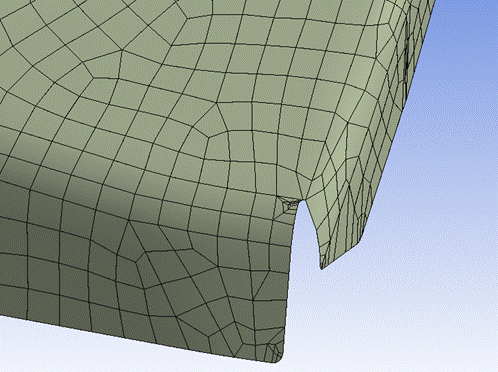 Mesh Generated Without Pinch Controls