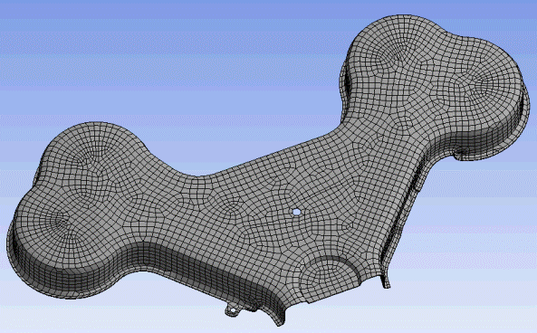 Thin Solid Sweeper Used to Mesh a Single Body Part